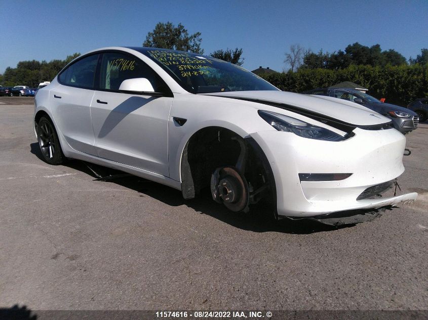 TESLA MODEL 3 2021 5yj3e1ea4mf852588