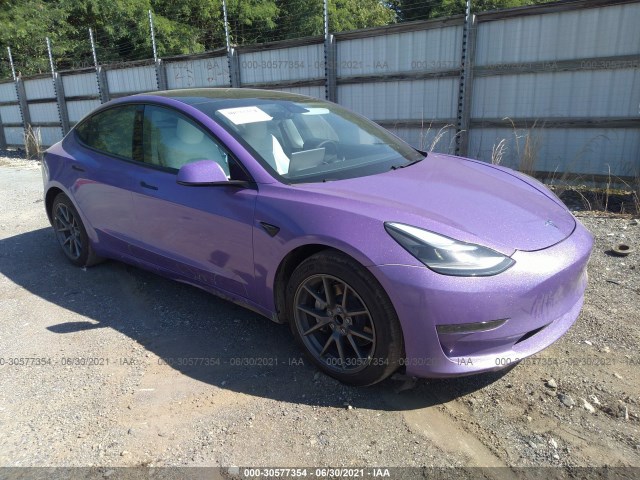 TESLA MODEL 3 2021 5yj3e1ea4mf921604