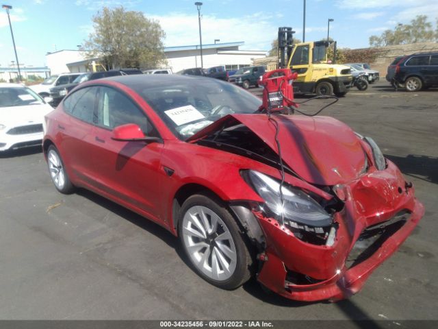 TESLA MODEL 3 2022 5yj3e1ea4nf135030