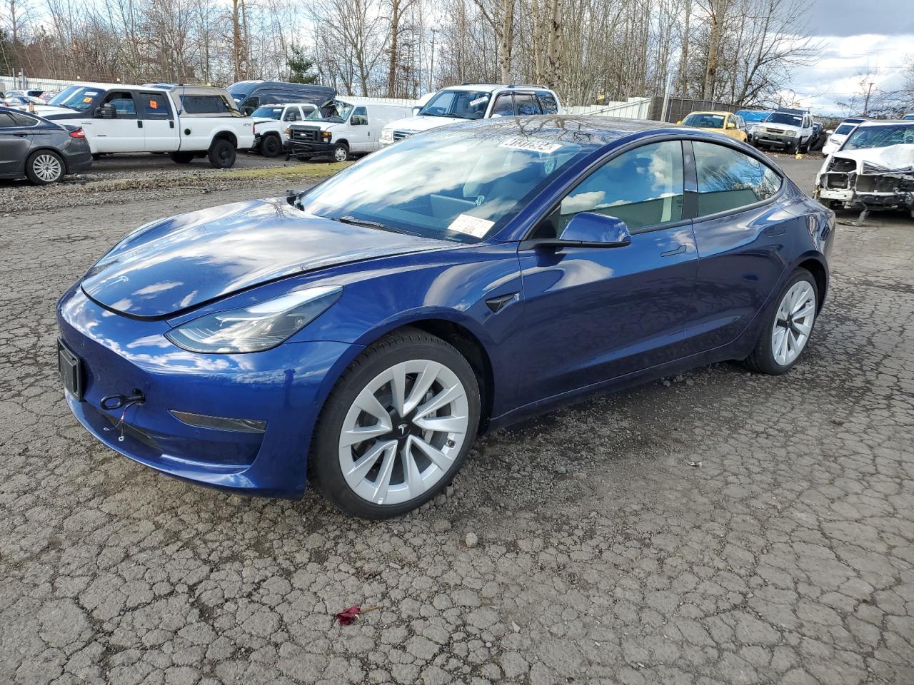 TESLA MODEL 3 2022 5yj3e1ea4nf370141