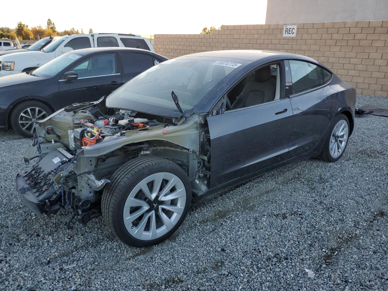 TESLA MODEL 3 2022 5yj3e1ea5nf208972