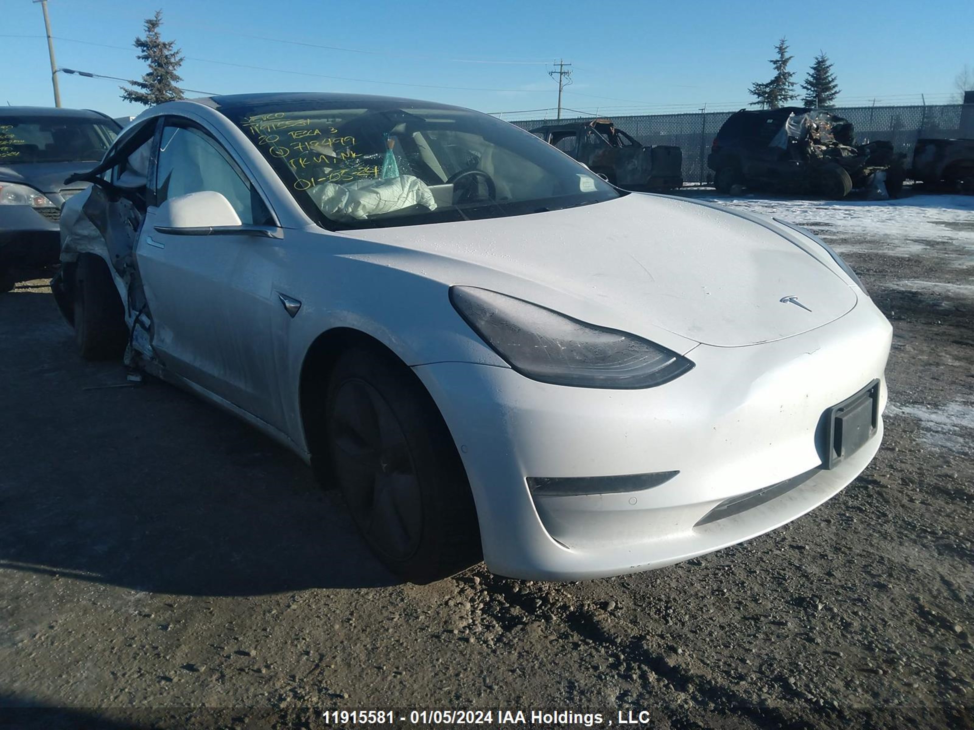 TESLA MODEL 3 2020 5yj3e1ea6lf718499