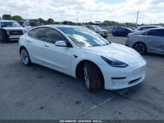 TESLA MODEL 3 2022 5yj3e1ea6nf344754