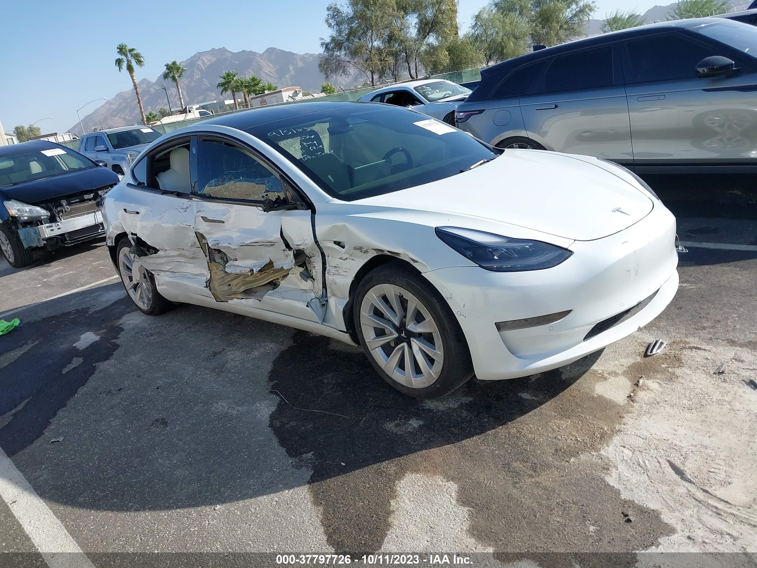 TESLA MODEL 3 2022 5yj3e1ea6nf361411