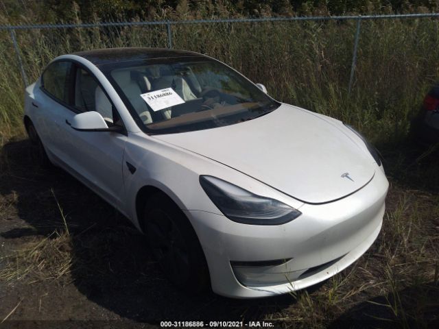 TESLA MODEL 3 2021 5yj3e1ea7mf908605