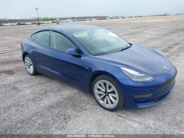 TESLA MODEL 3 2022 5yj3e1ea8nf192153