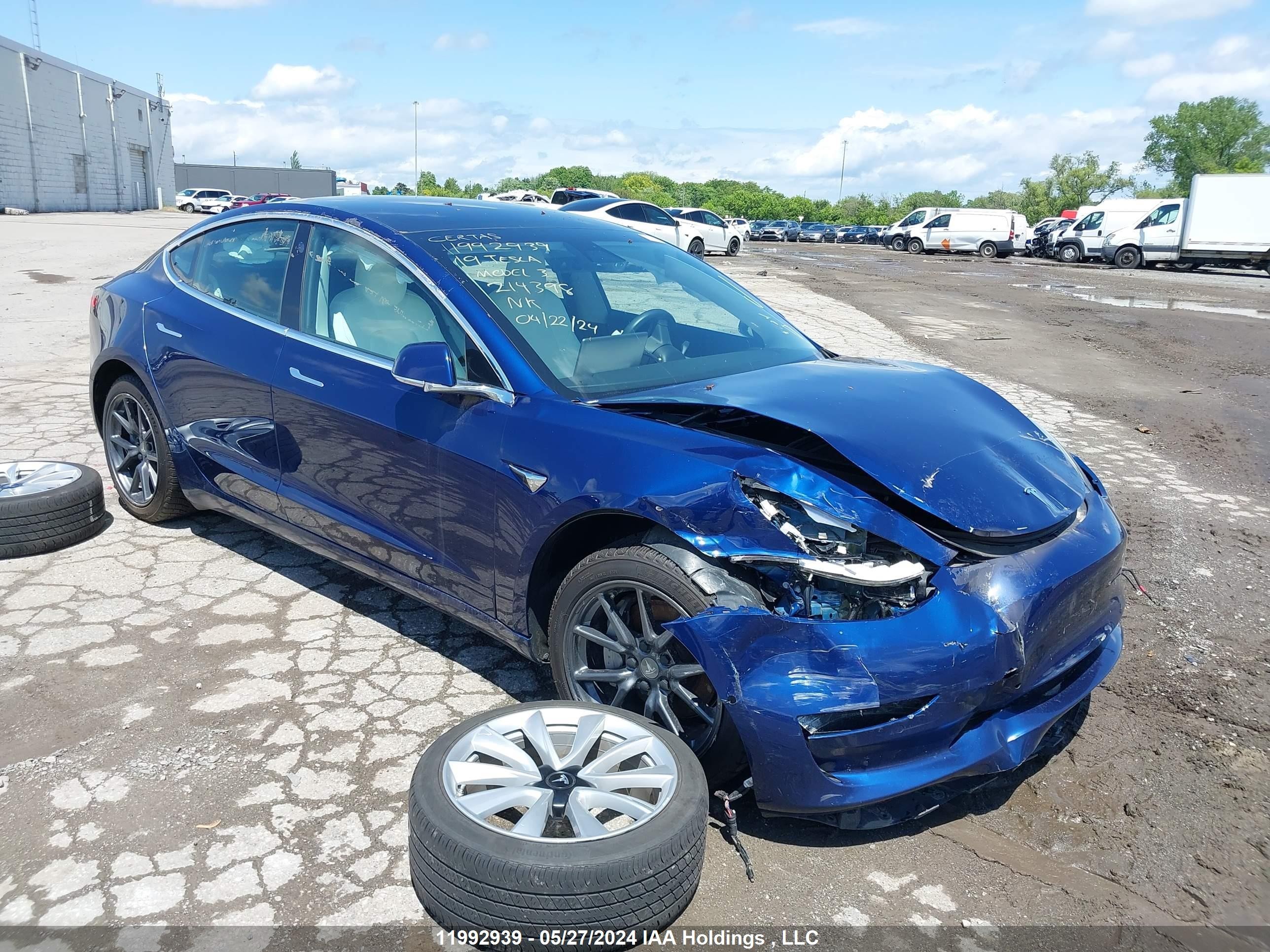 TESLA MODEL 3 2019 5yj3e1eb1kf214398