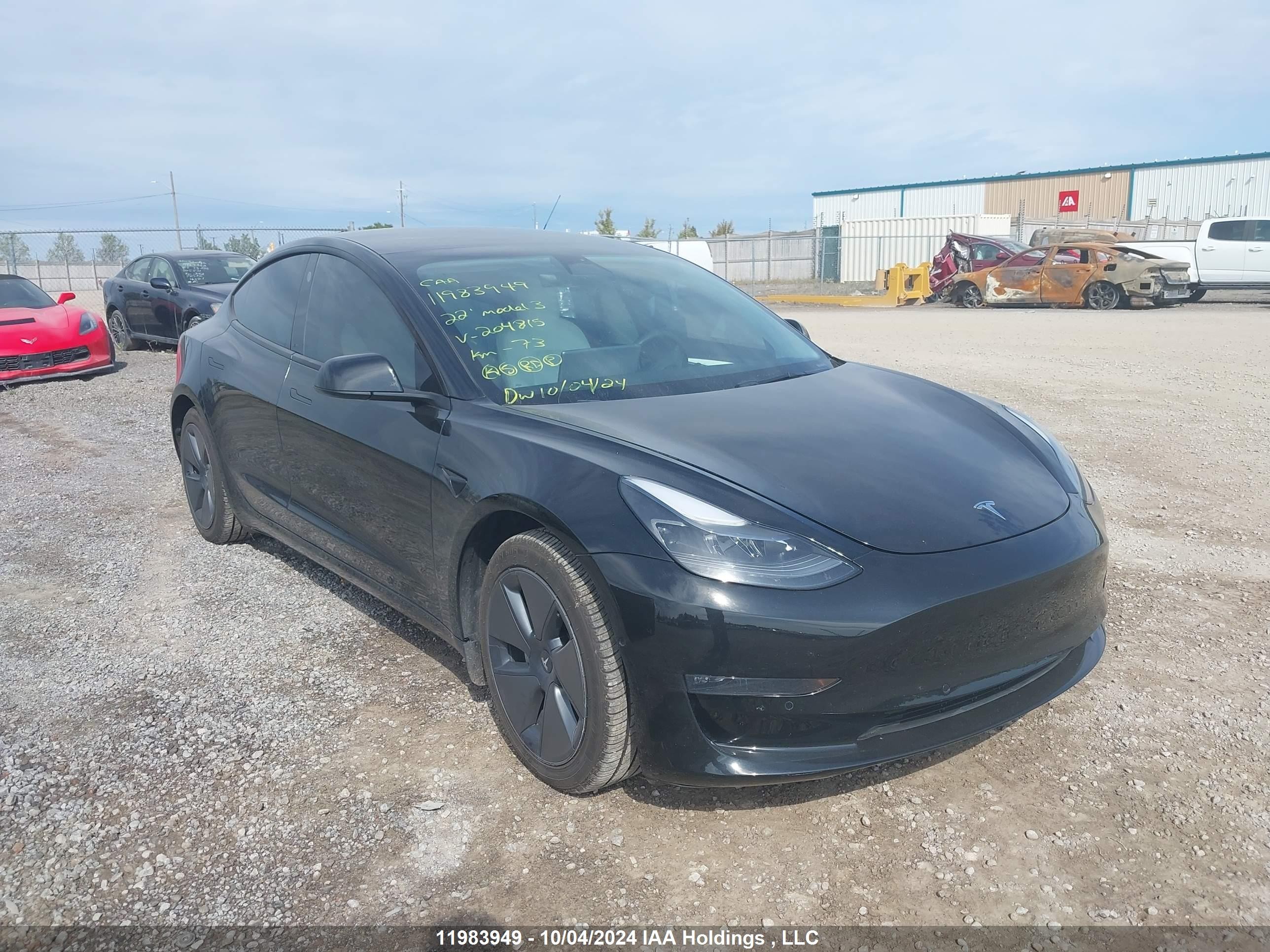 TESLA MODEL 3 2022 5yj3e1eb1nf204815