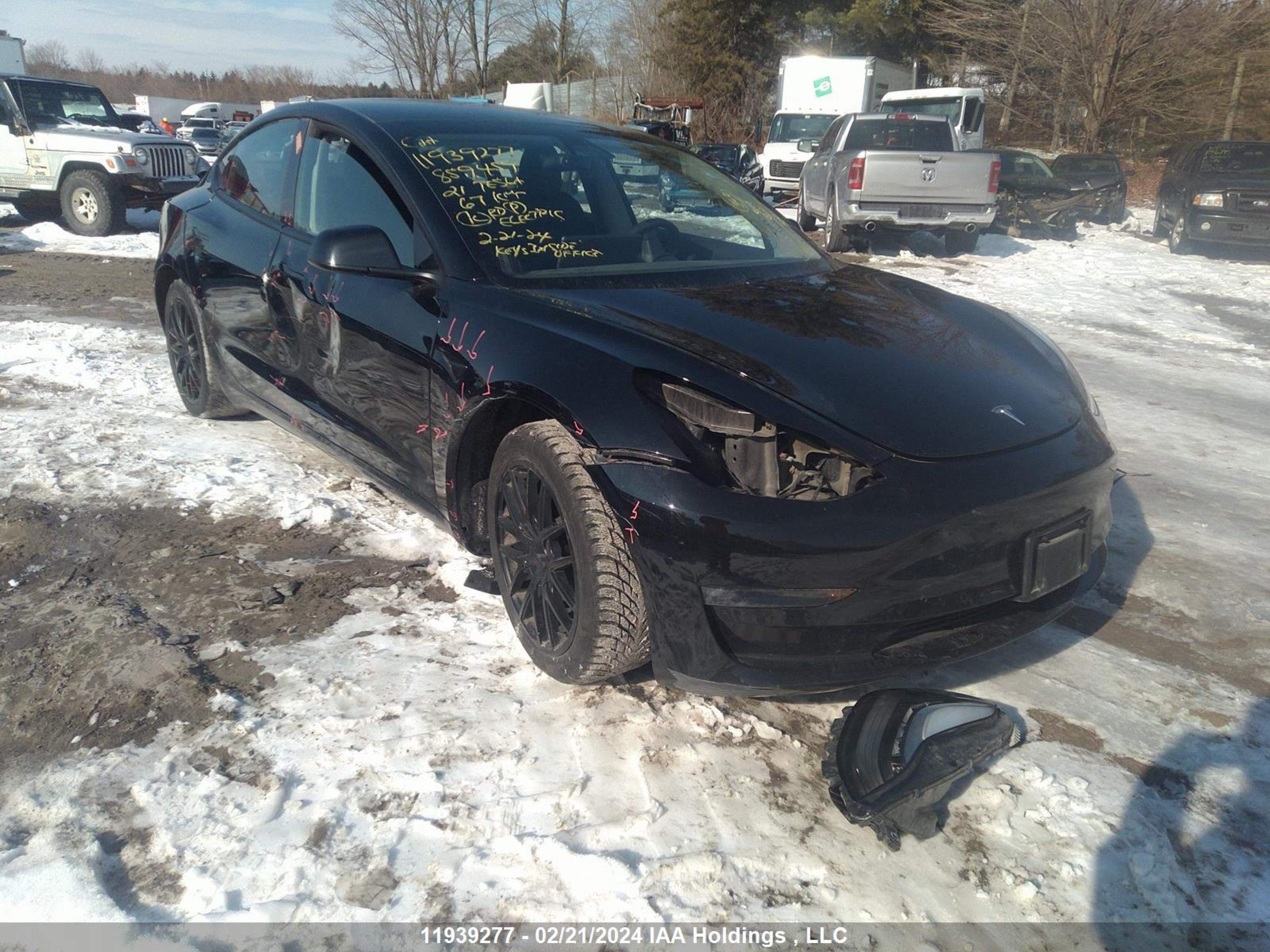 TESLA MODEL 3 2021 5yj3e1eb5mf859459