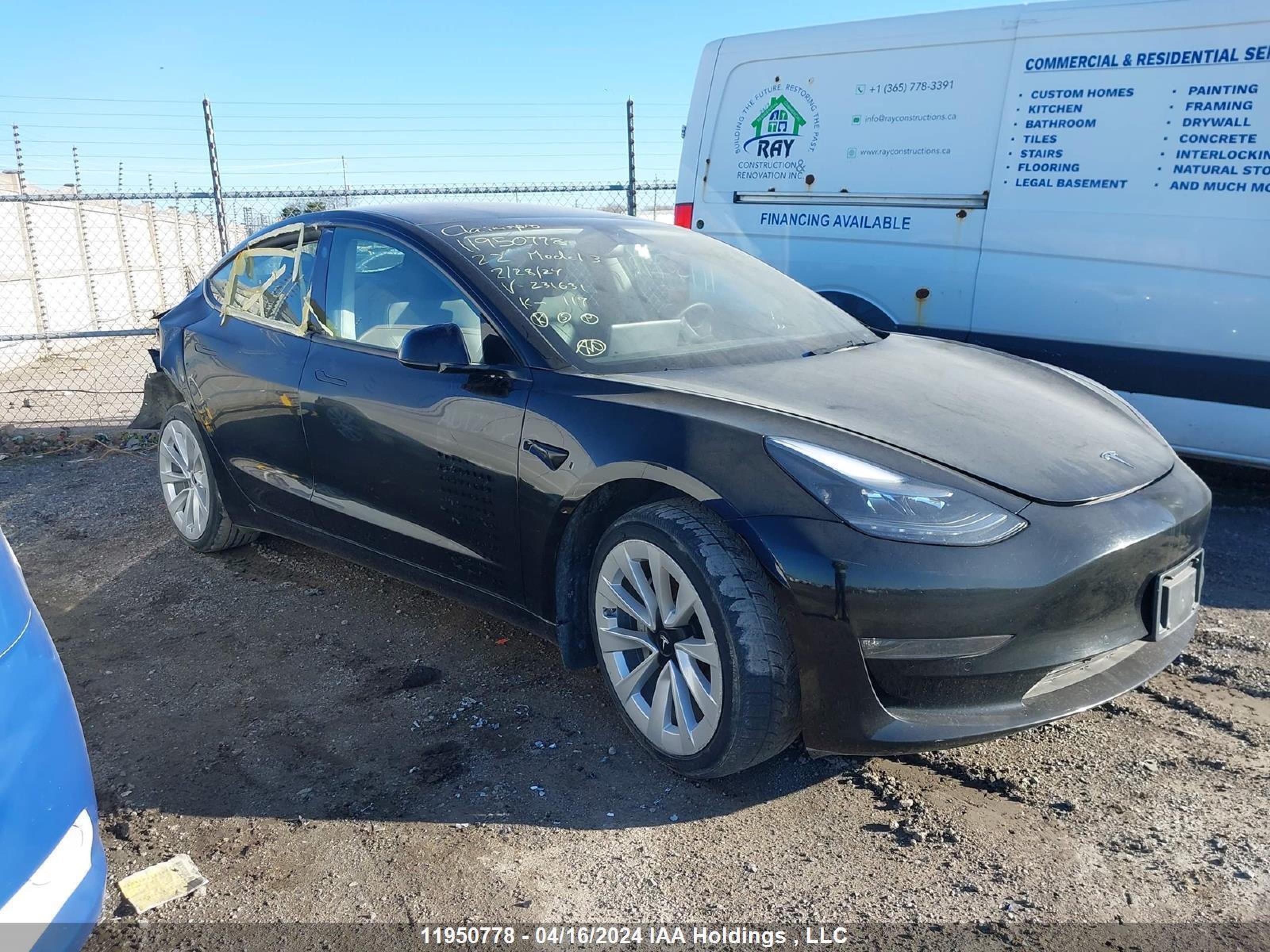 TESLA MODEL 3 2022 5yj3e1eb5nf231631