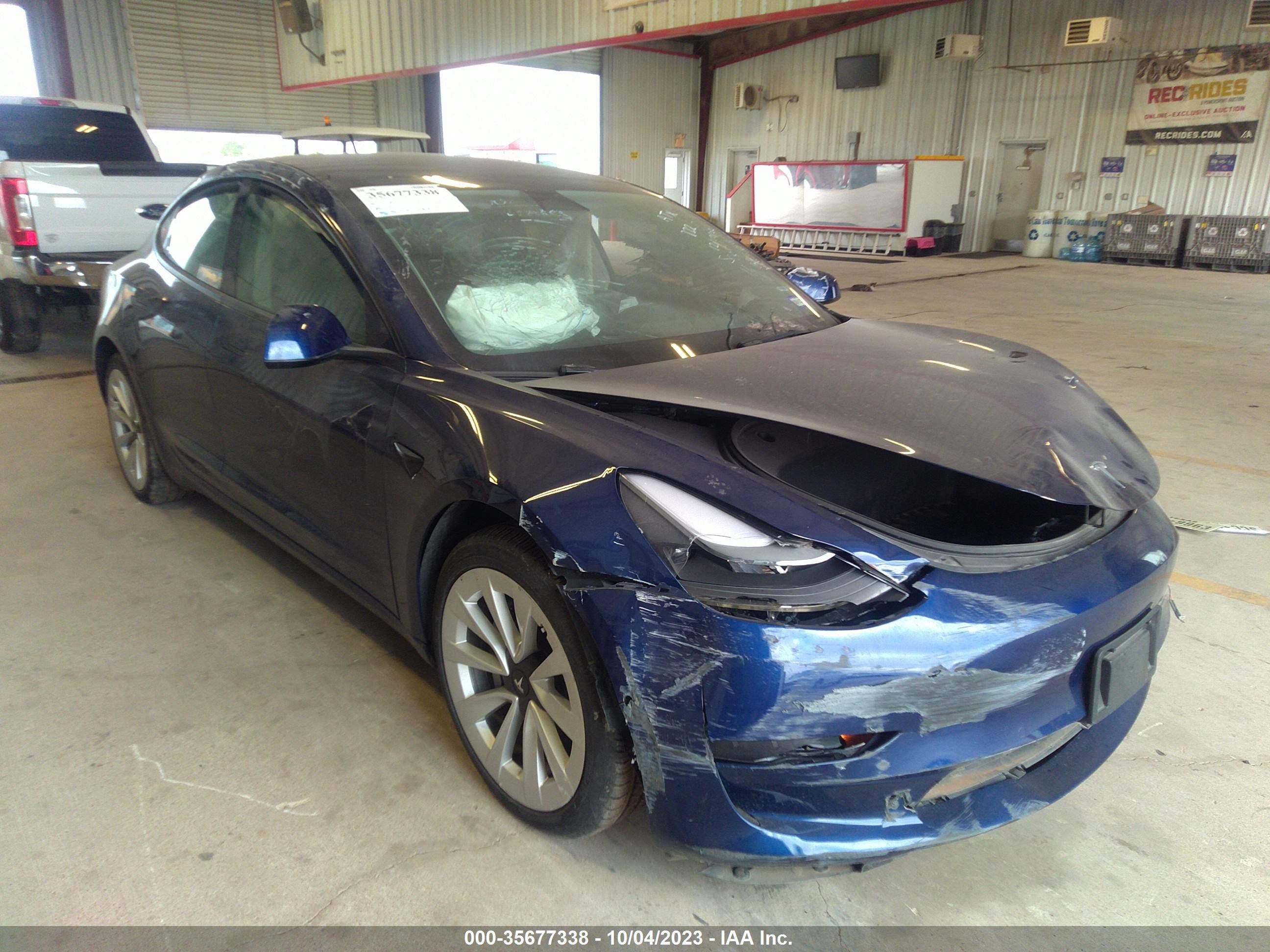 TESLA MODEL 3 2022 5yj3e1eb5nf265925