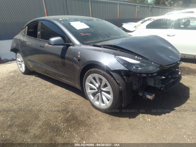 TESLA MODEL 3 2021 5yj3e1eb6mf870972