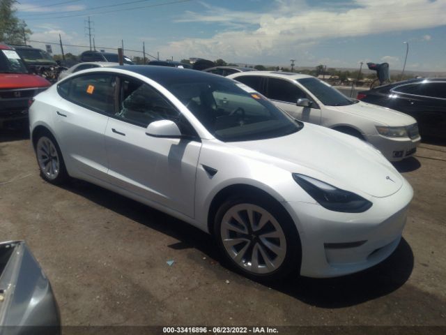 TESLA MODEL 3 2022 5yj3e1eb6nf129271