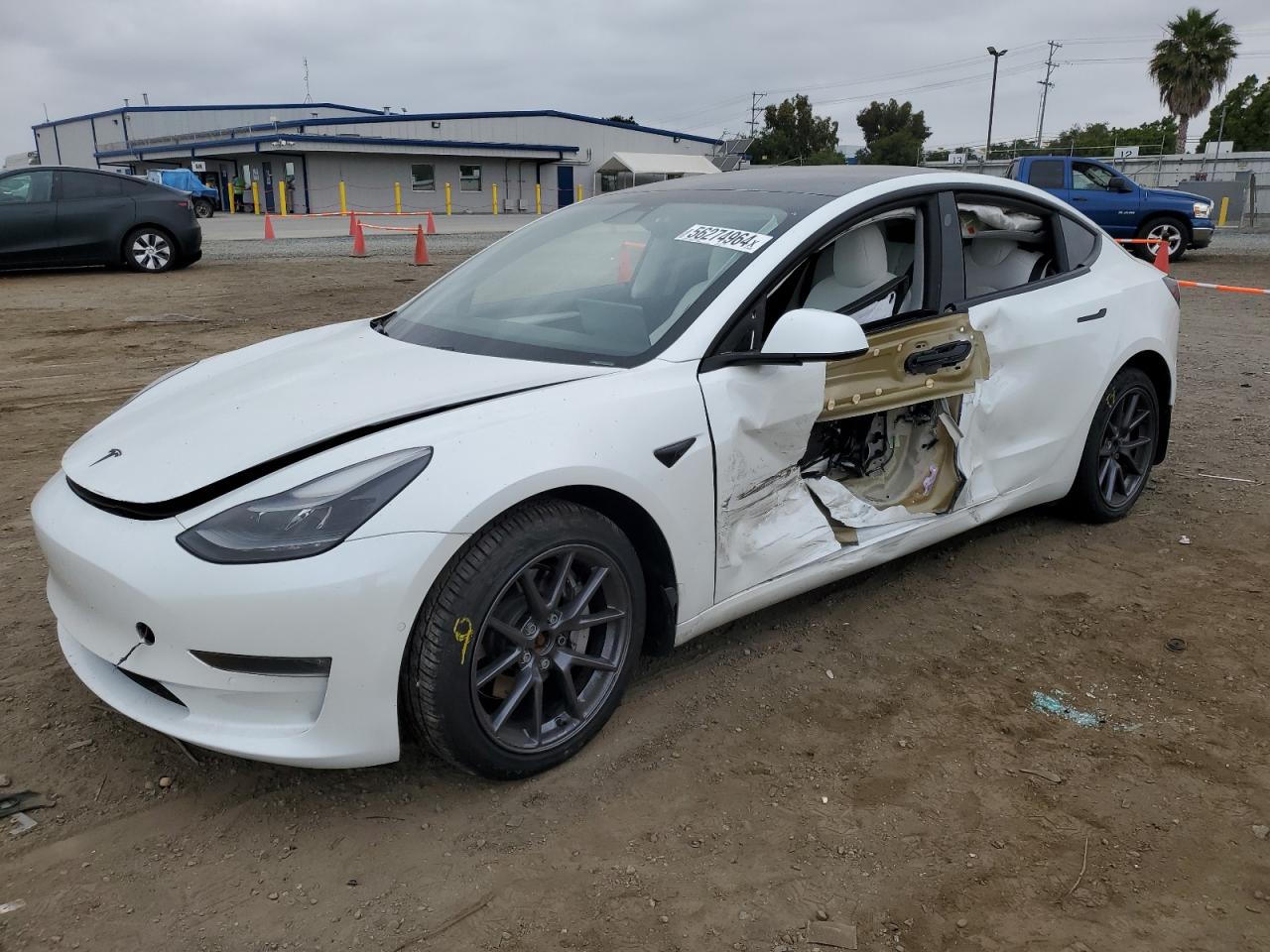 TESLA MODEL 3 2021 5yj3e1eb7mf013303