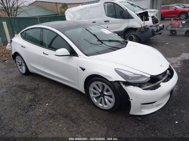 TESLA MODEL 3 2022 5yj3e1eb7nf208724