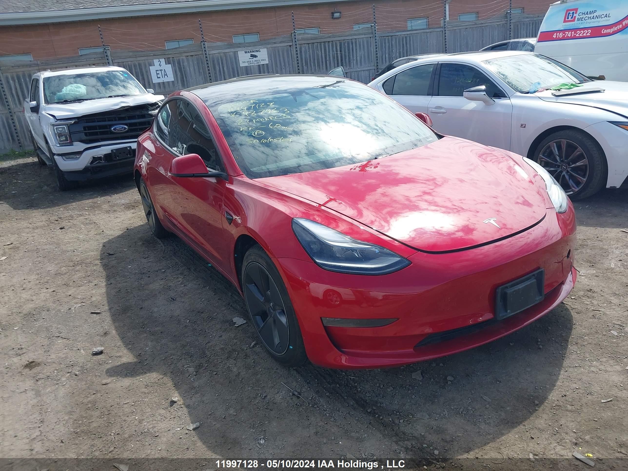 TESLA MODEL 3 2021 5yj3e1eb9mf987963