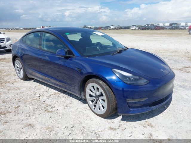 TESLA MODEL 3 2022 5yj3e1eb9nf185155