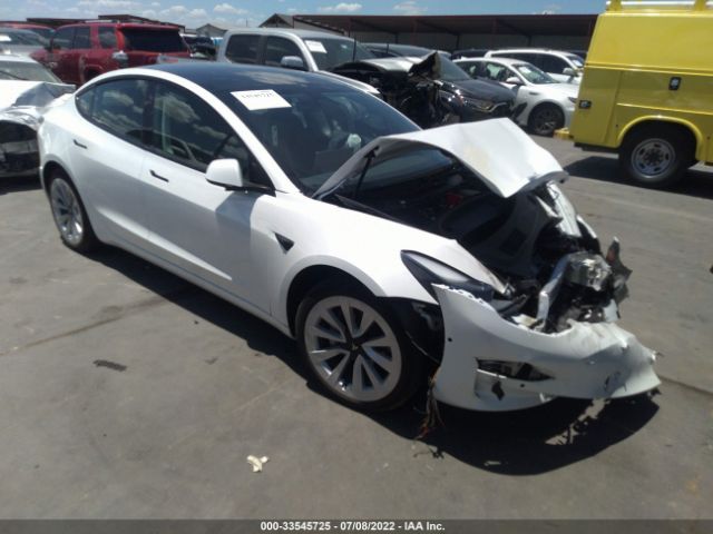 TESLA MODEL 3 2021 5yj3e1ebxmf001260