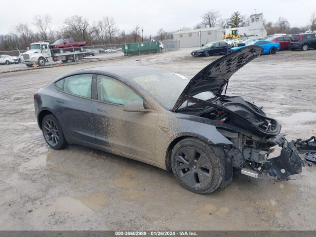 TESLA MODEL 3 2022 5yj3e1ebxnf257836