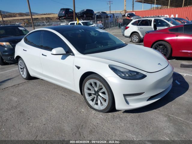 TESLA MODEL 3 2022 5yj3e1ebxnf299634