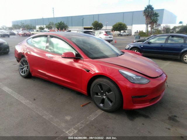 TESLA MODEL 3 2022 5yj3e1ebxnf307943