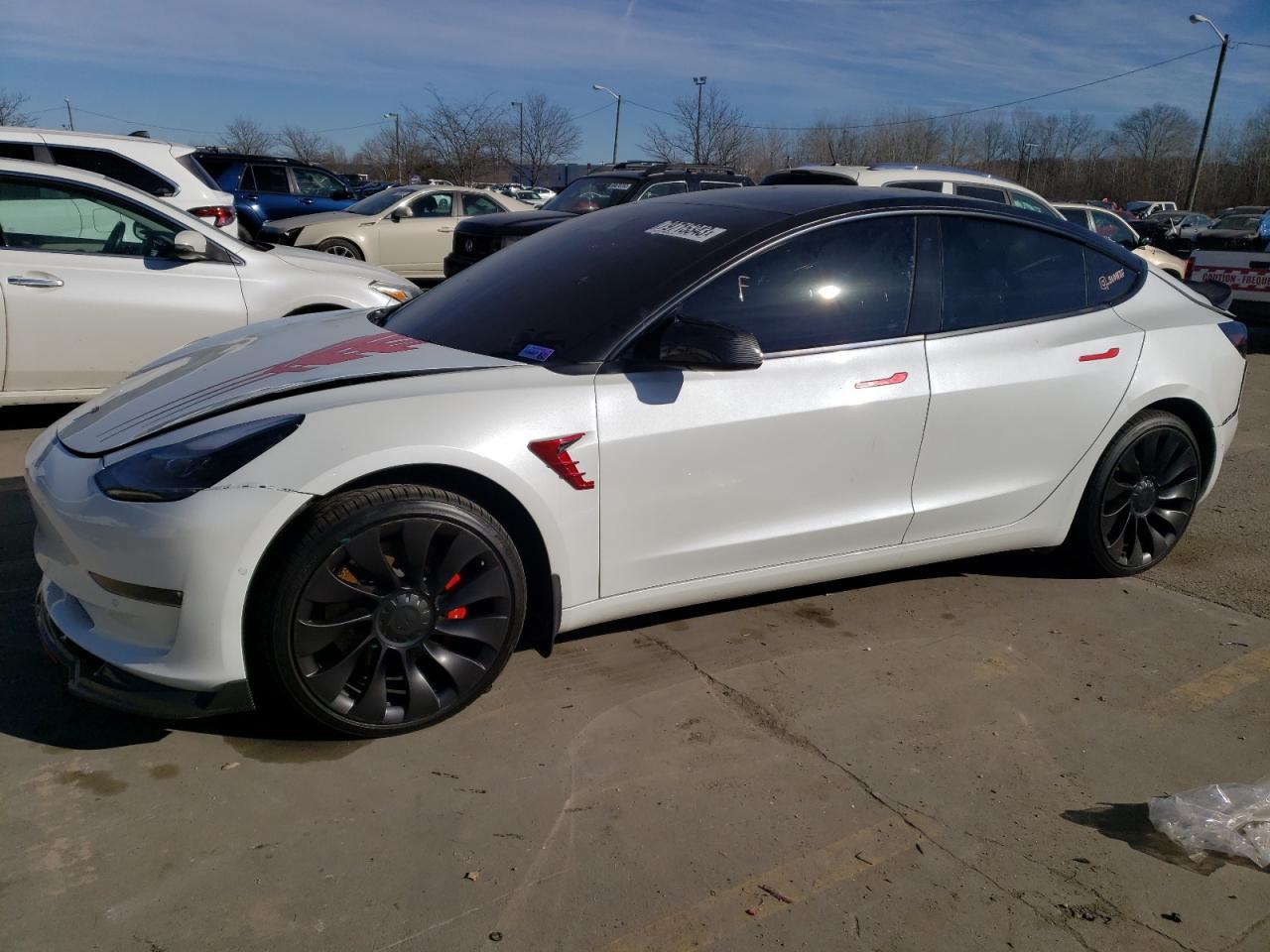 TESLA MODEL 3 2022 5yj3e1ec7nf107367