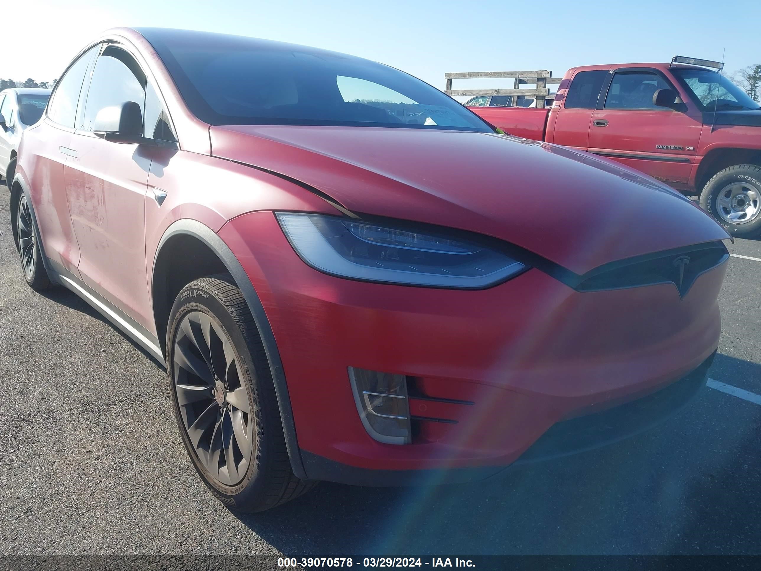 TESLA MODEL X 2021 5yjxcbe46mf310013