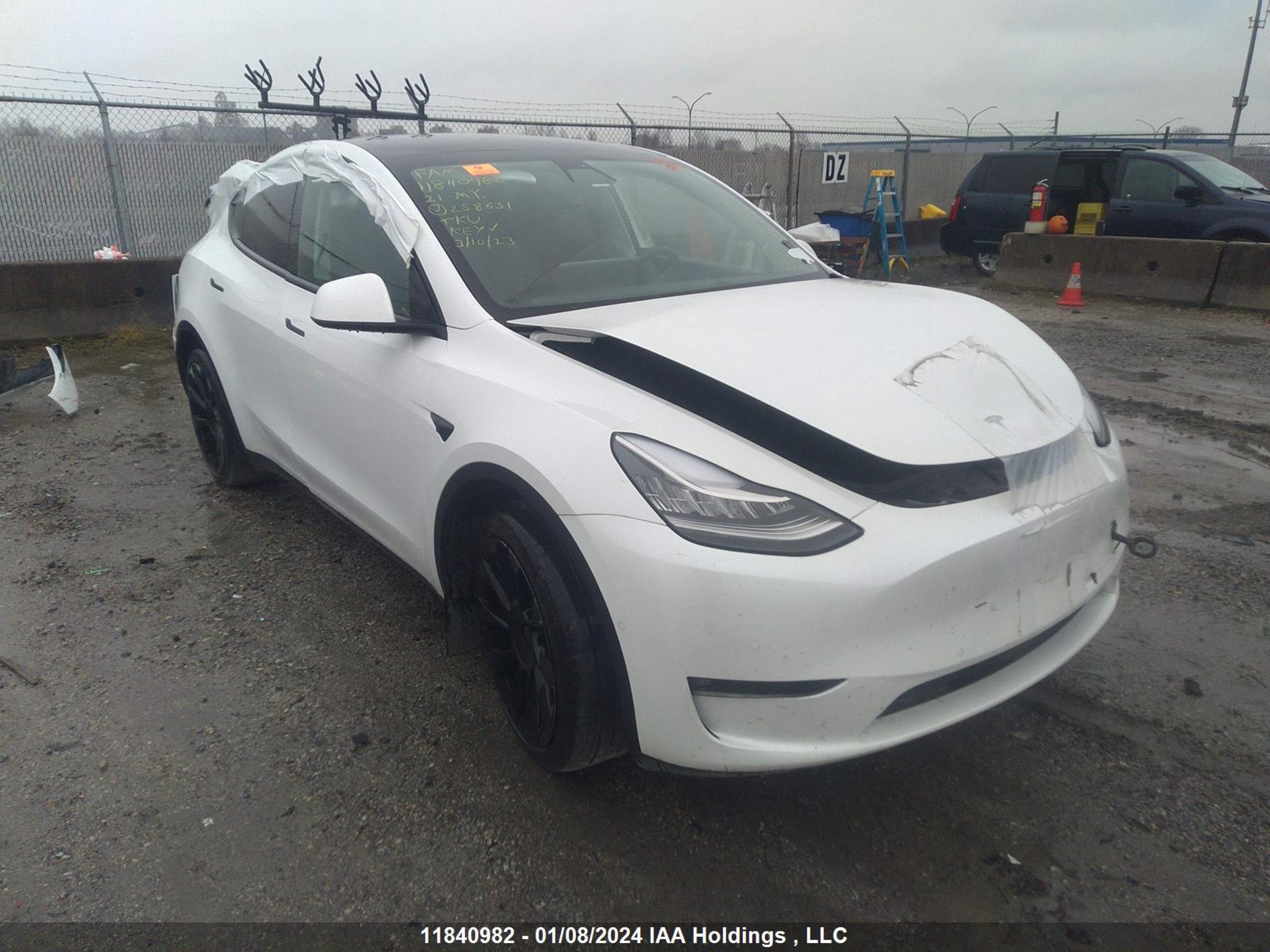 TESLA MODEL Y 2021 5yjygaee7mf258631