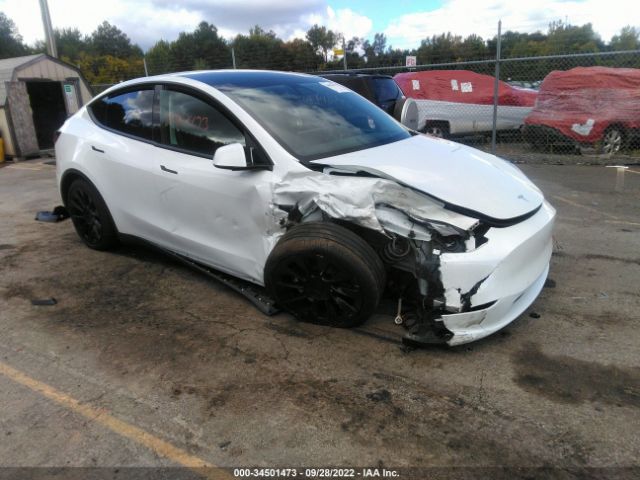 TESLA MODEL Y 2021 5yjygdee0mf102190