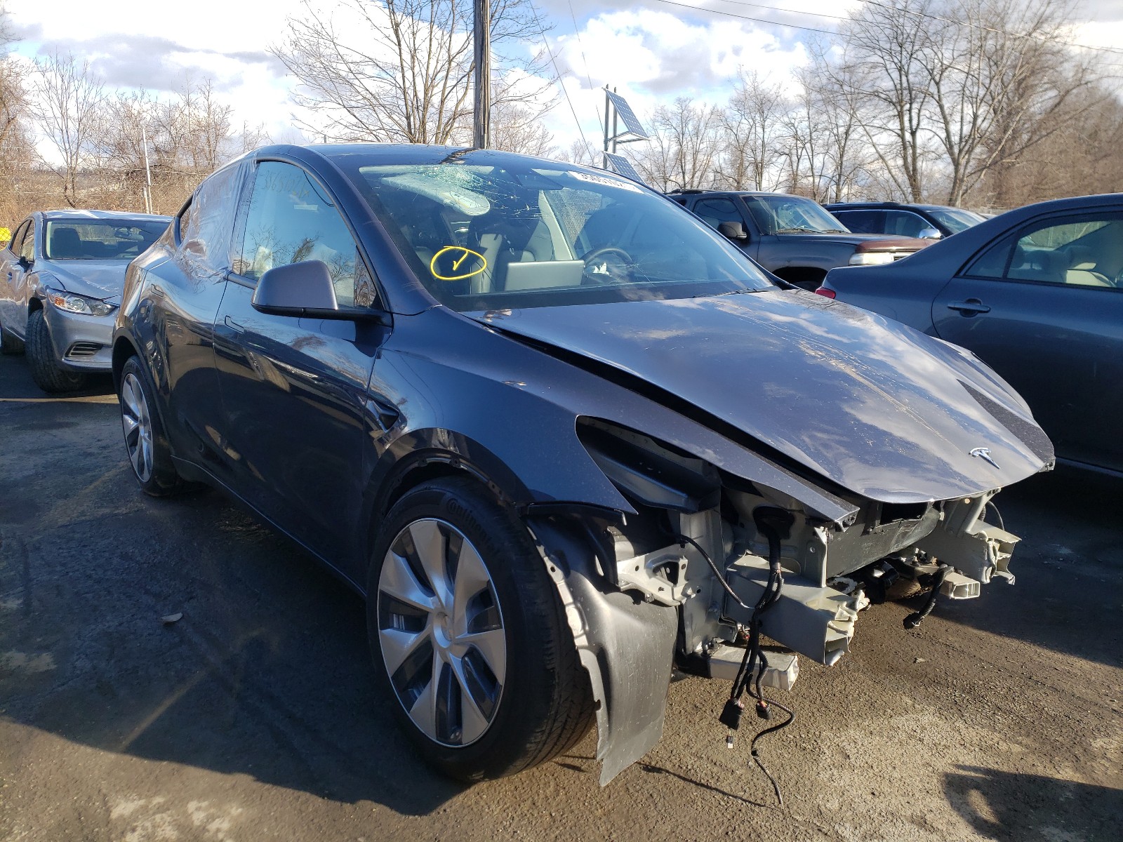 TESLA MODEL Y 2020 5yjygdee1lf030057