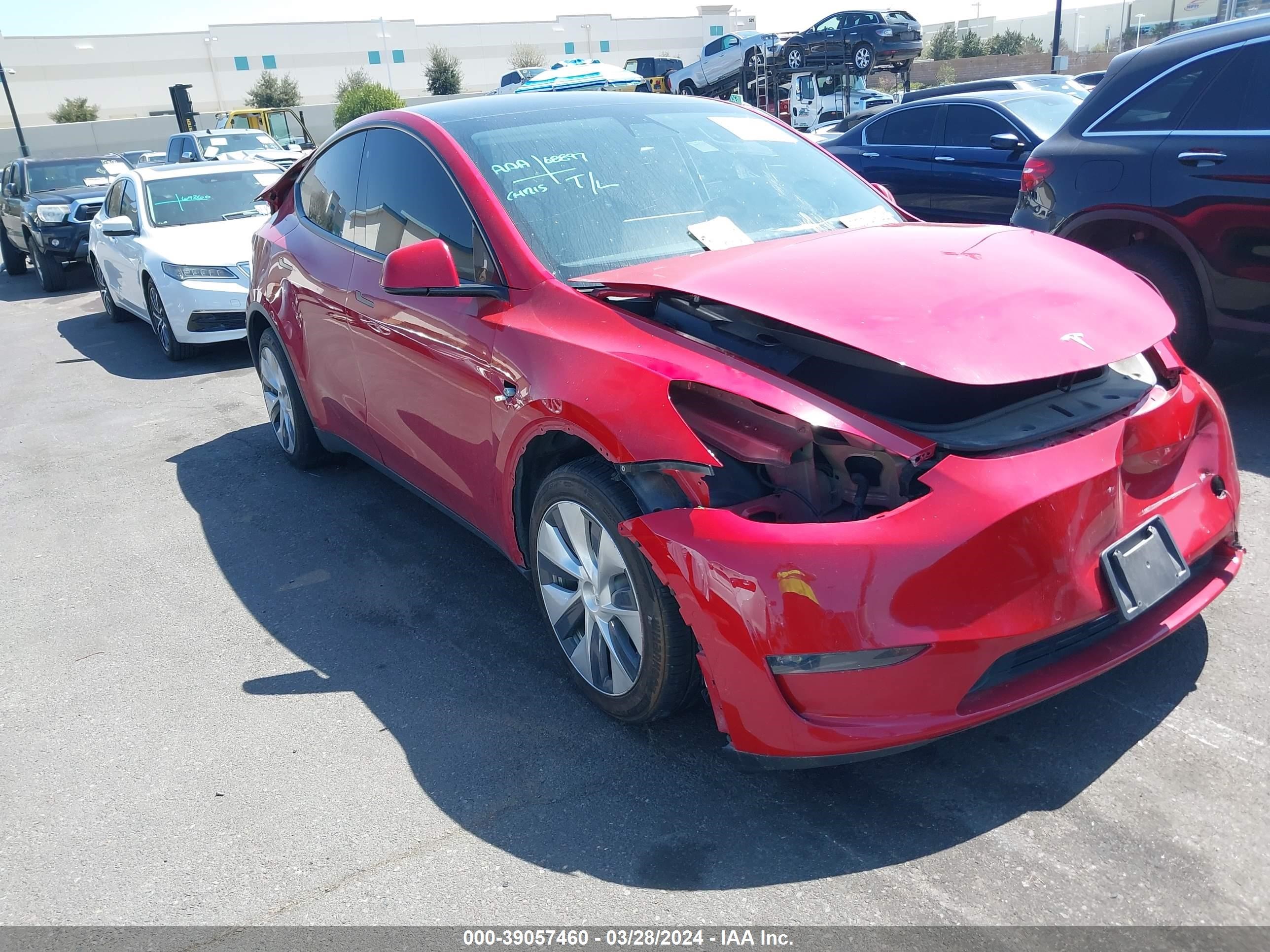 TESLA MODEL Y 2021 5yjygdee3mf060419