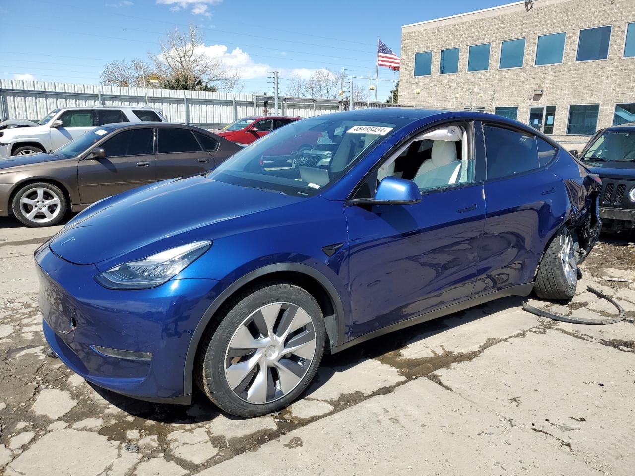 TESLA MODEL Y 2020 5yjygdee4lf031087