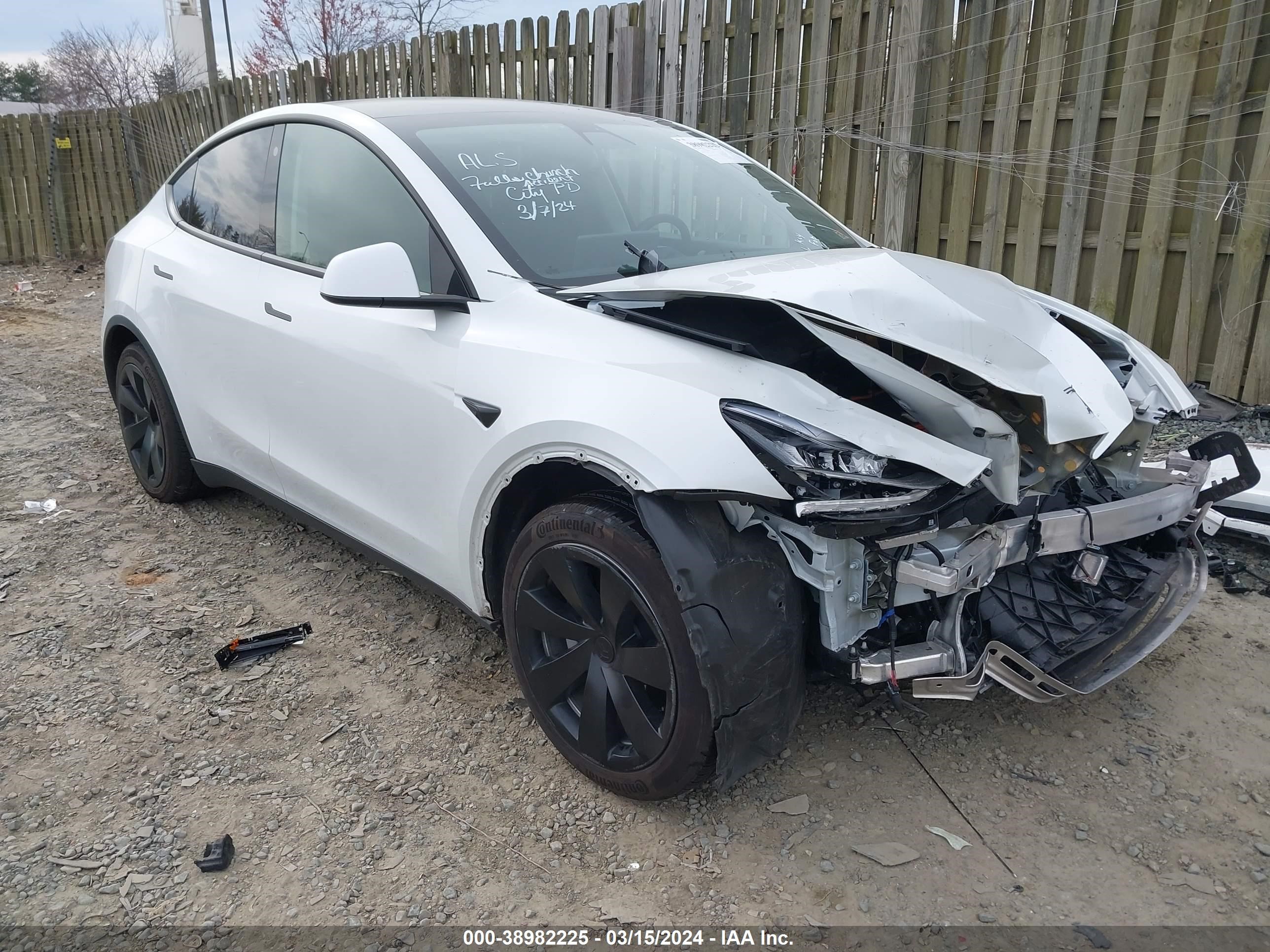 TESLA MODEL Y 2021 5yjygdee4mf086463