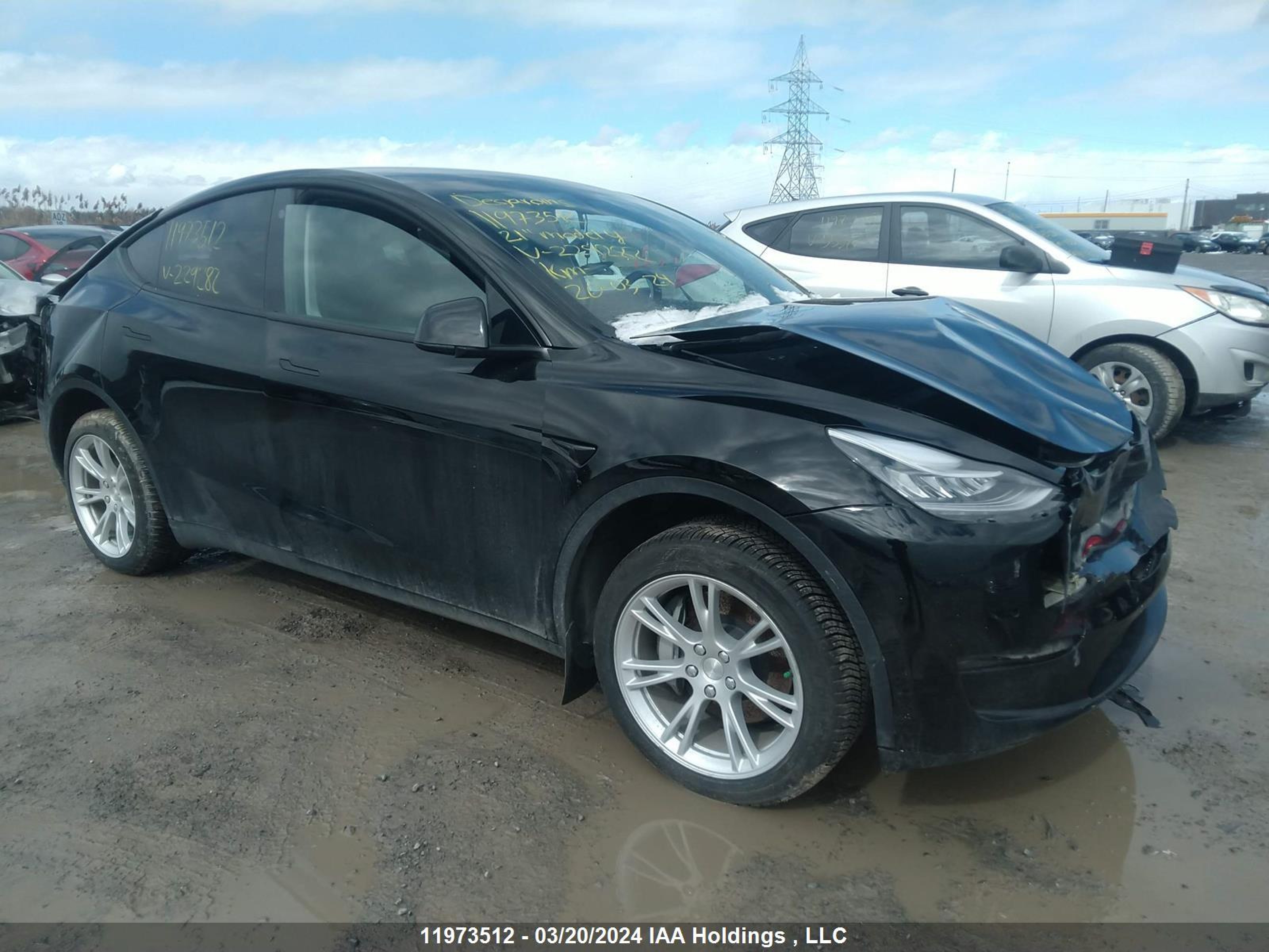 TESLA MODEL Y 2021 5yjygdee4mf229282