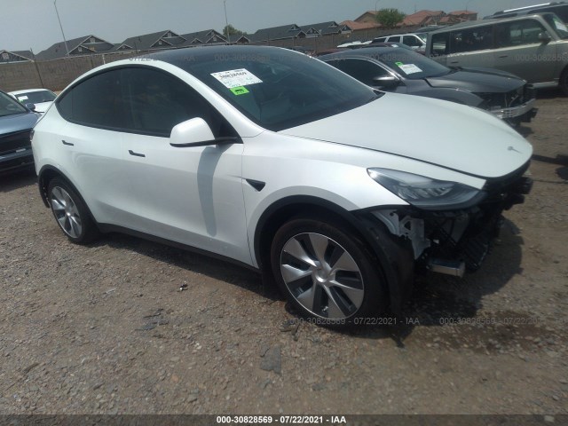 TESLA MODEL Y 2020 5yjygdee6lf020916