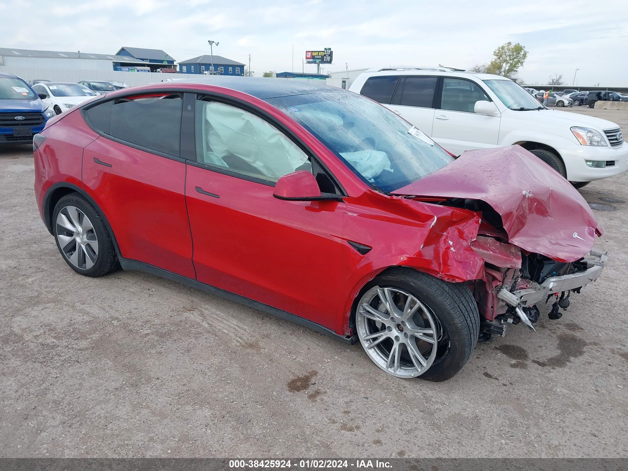 TESLA MODEL Y 2021 5yjygdee6mf213200