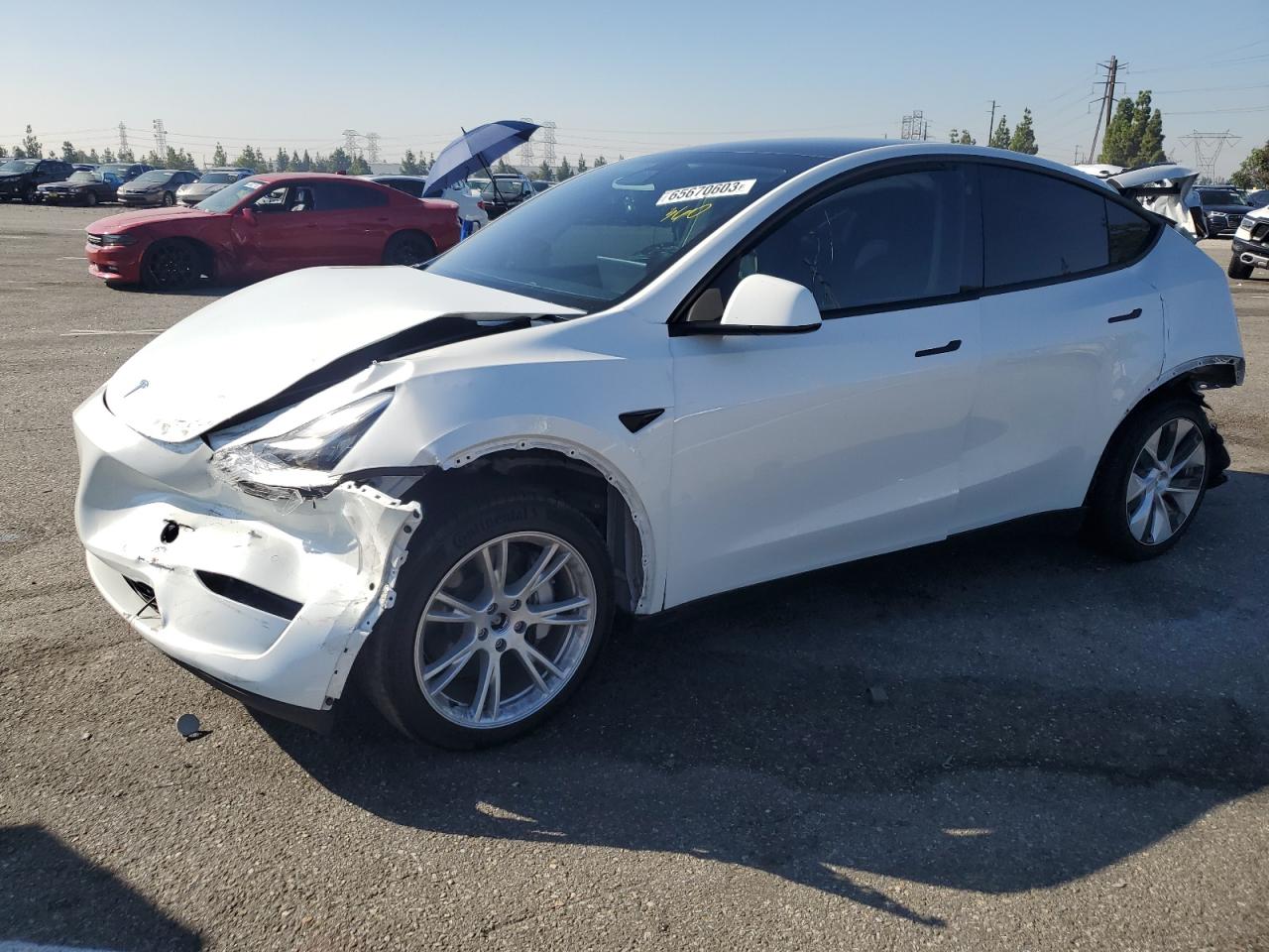 TESLA MODEL Y 2021 5yjygdee6mf243328