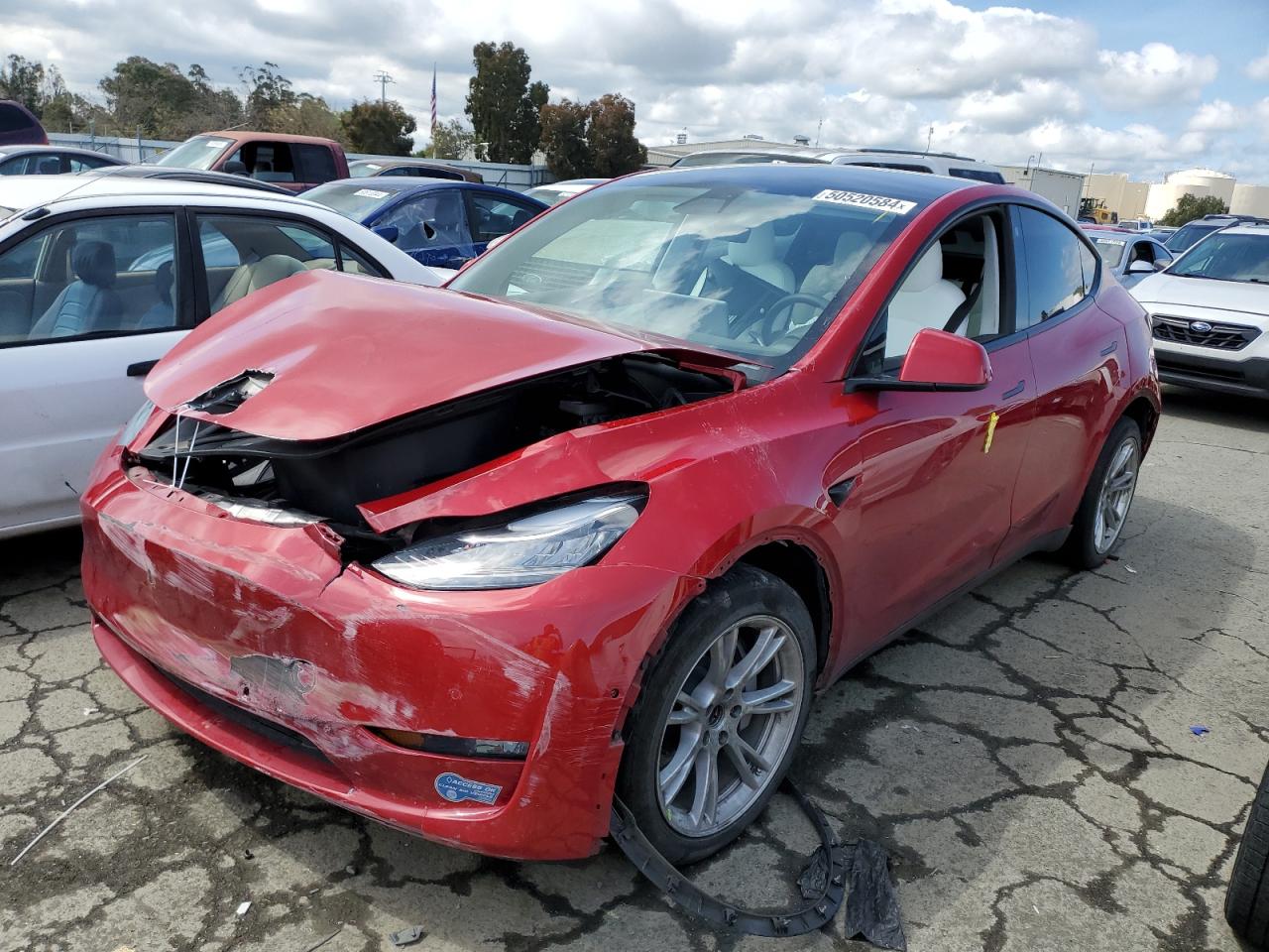 TESLA MODEL Y 2021 5yjygdee7mf066952