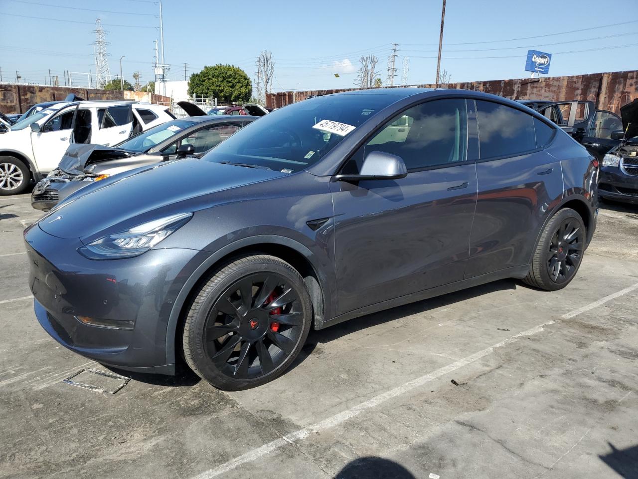 TESLA MODEL Y 2020 5yjygdee9lf022868