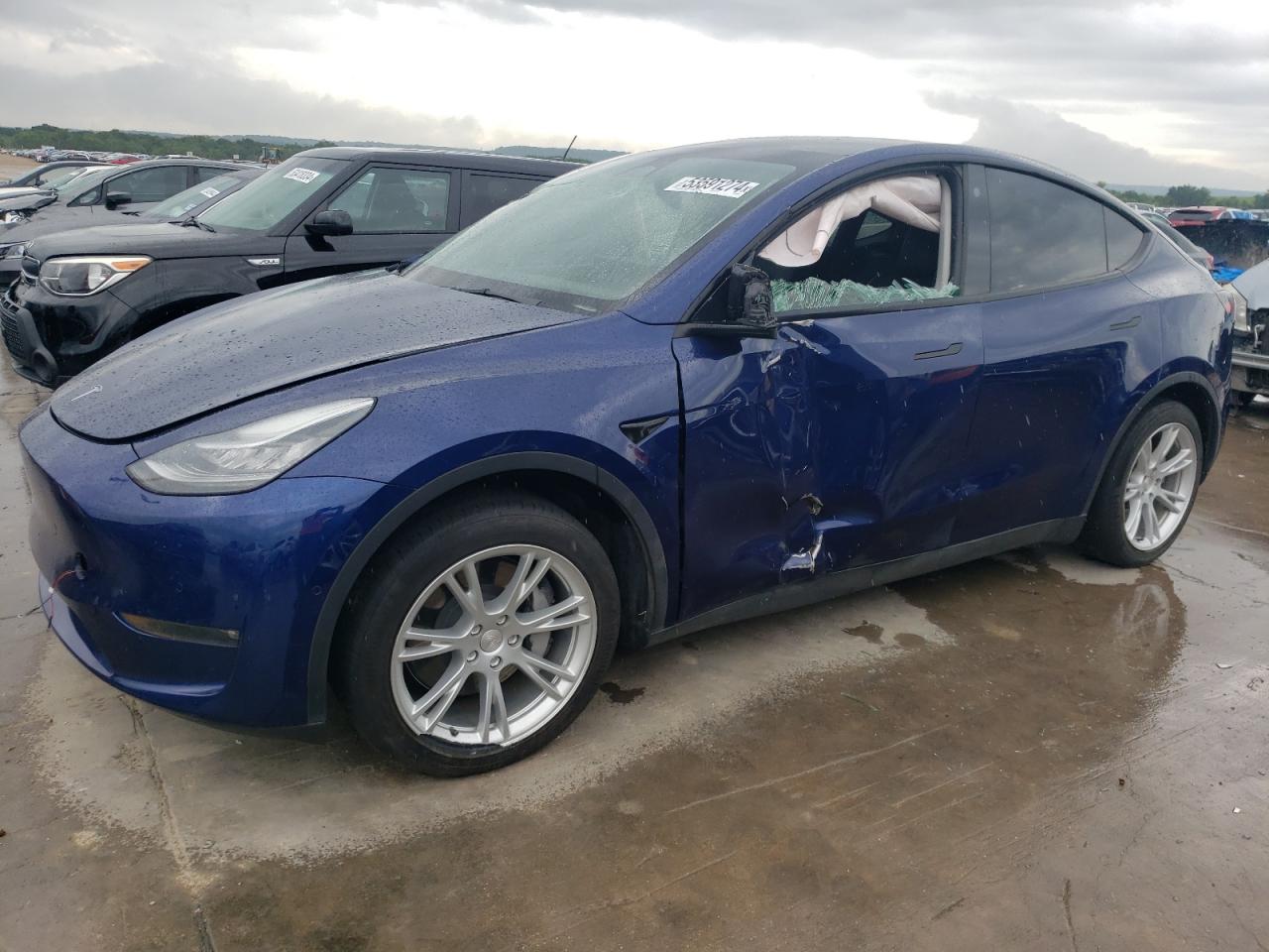 TESLA MODEL Y 2021 5yjygdeexmf185370