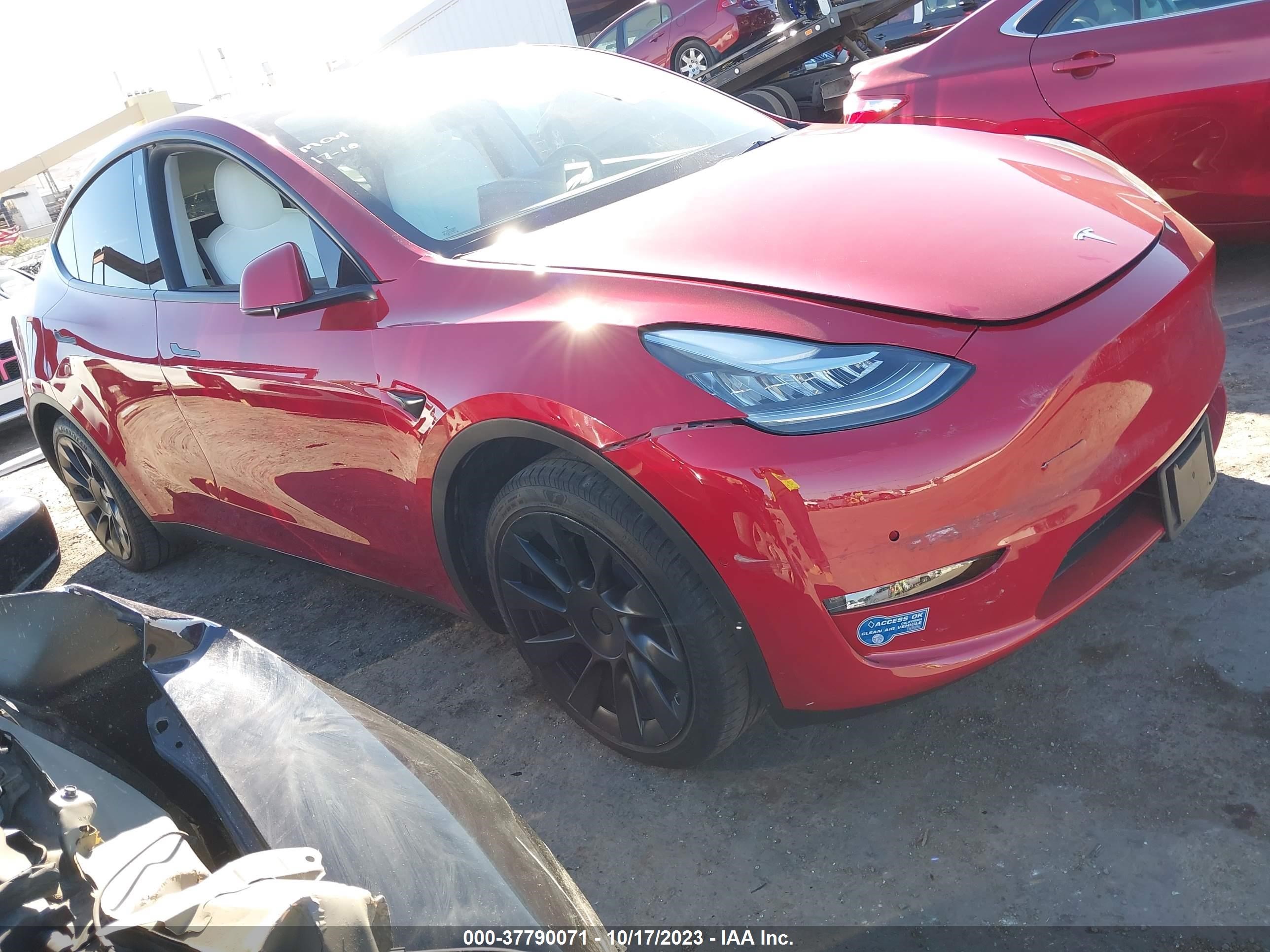 TESLA MODEL Y 2021 5yjygdeexmf224488