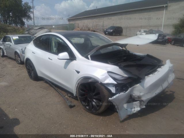 TESLA MODEL Y 2020 5yjygdef0lf038501