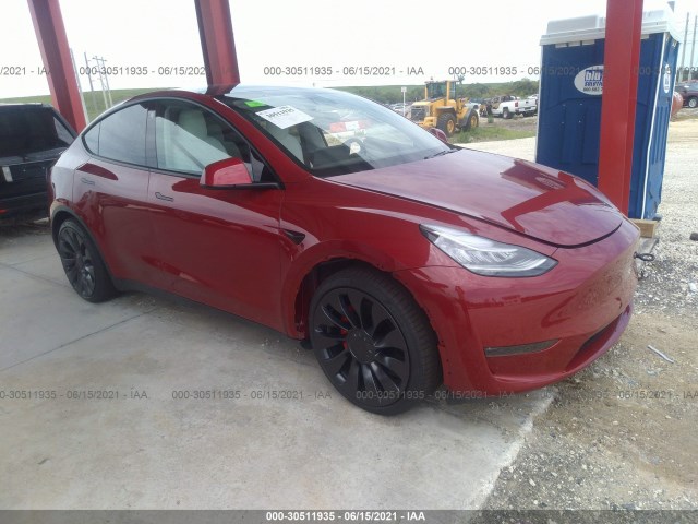 TESLA MODEL Y 2021 5yjygdef0mf081477