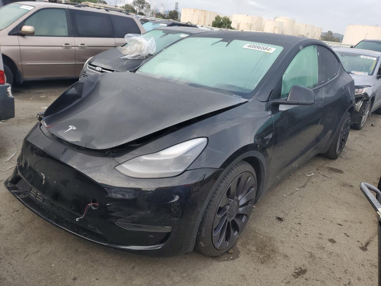 TESLA MODEL Y 2021 5yjygdef0mf157618