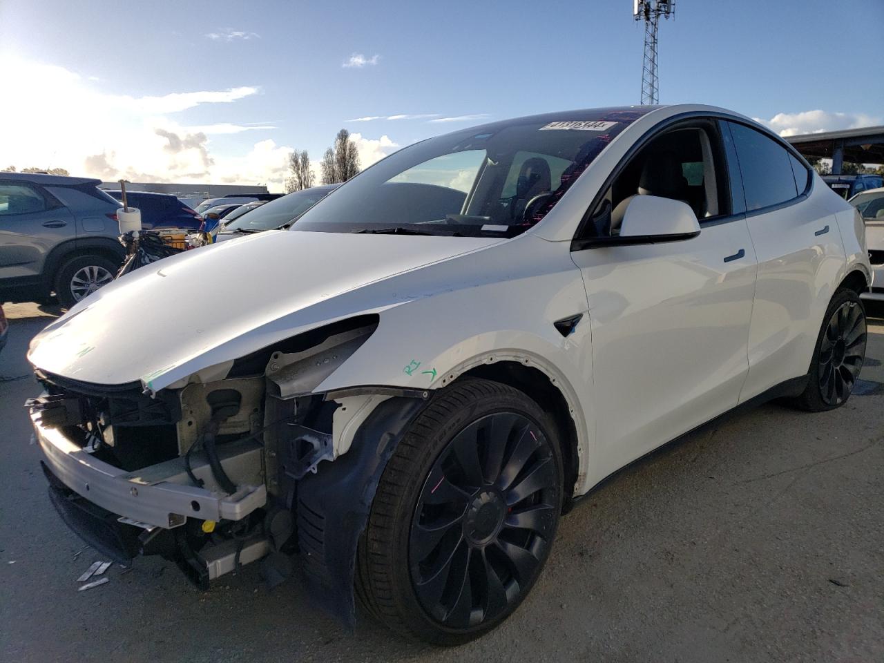 TESLA MODEL Y 2021 5yjygdef0mf264071