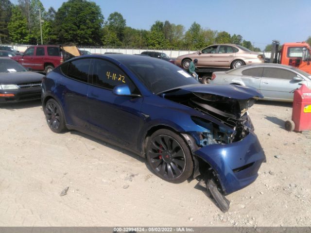 TESLA MODEL Y 2020 5yjygdef1lf001344