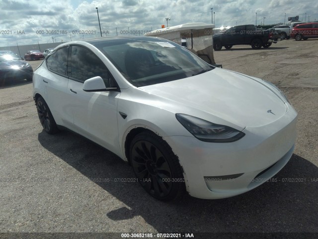 TESLA MODEL Y 2021 5yjygdef1mf090110