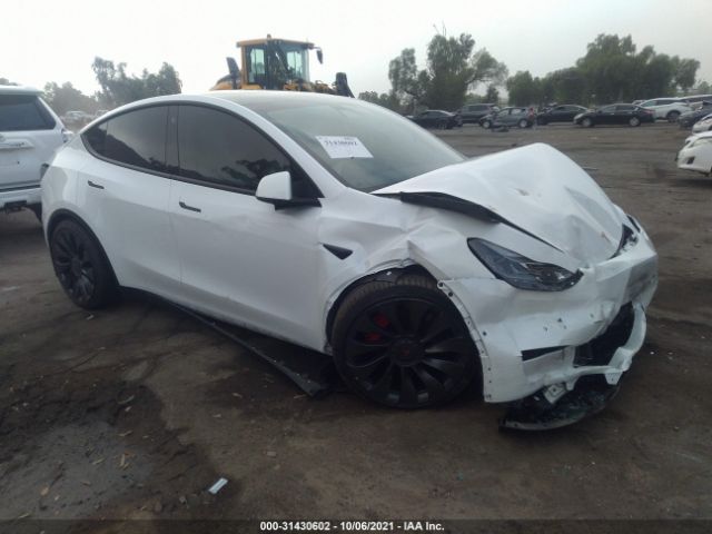 TESLA MODEL Y 2021 5yjygdef1mf157885