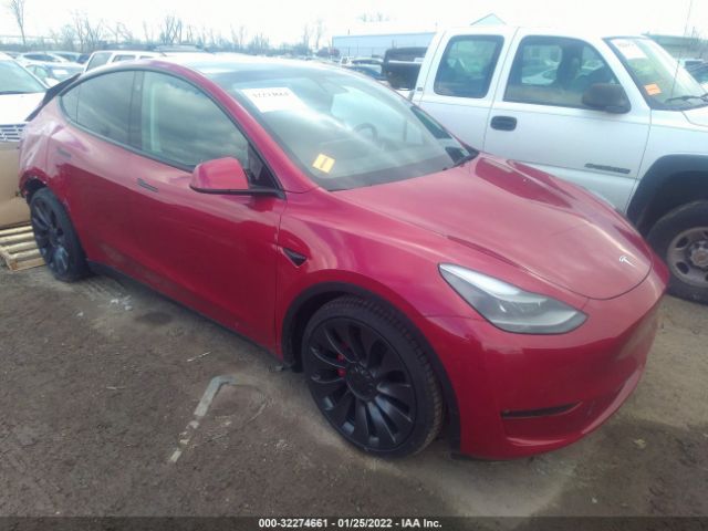 TESLA MODEL Y 2021 5yjygdef1mf197528