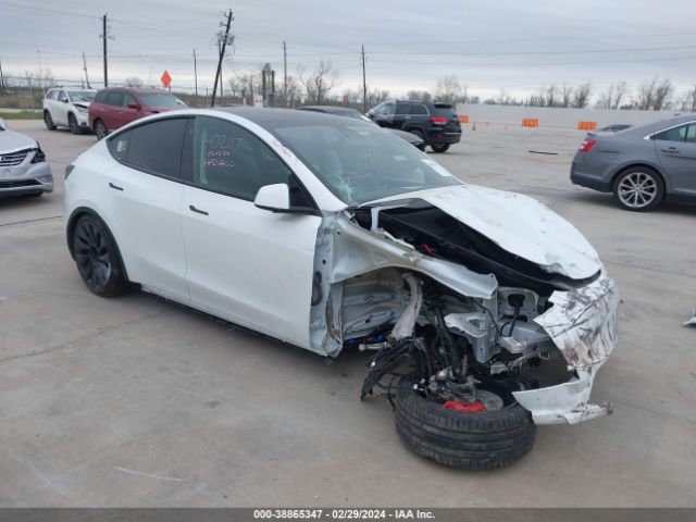 TESLA MODEL Y 2021 5yjygdef1mf215641